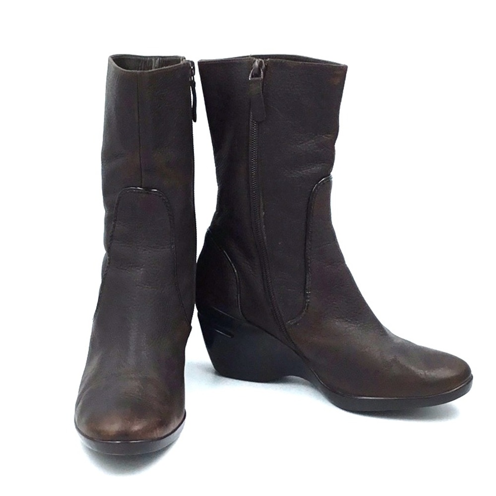 Cole Haan Nike Air Brown Leather Boots 8B